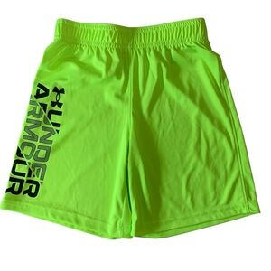 EUC Boys Neon Yellow Under Armour Shorts 6